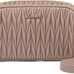 Quilted Crossbody Bags for Women, Small Trendy Leather Purse, Crossbody Purse wi